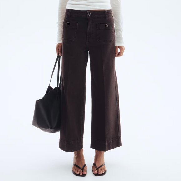 H&M Wide High Ankle Jeans - Picture 1 of 8